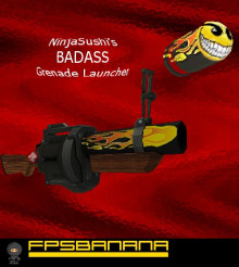 Ninjasushis BADASS Nade launcher - Includes nades