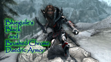 Blueguile's Black & Brushed Chrome Deadric Armor