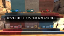 Respective Items for BLU and RED