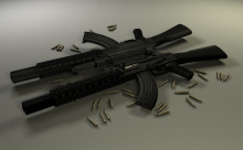 AK-47 Schalldämpfer On Kopter Animations