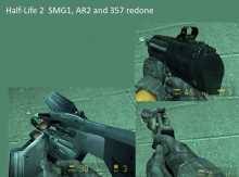 Half-Life 2 SMG1, AR2 and 357 redone