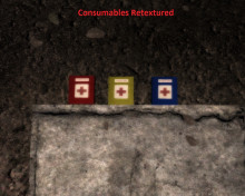 Consumables re-textured.