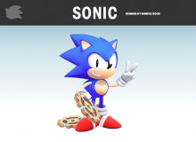Sonic CD styled Sonic