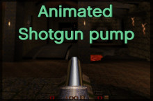 Animated shotgun pump.