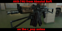AKS-74U on the r_populik anims