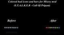 Colored hud icons and bars for Misery mod