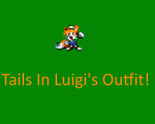 Tails In Luigi's Outfit
