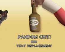 "Random crit!" - Text replacement for Bottle