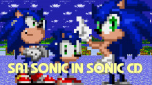 SA1 Sonic in Sonic CD