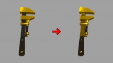 Gold-styled Australium Wrench 2019