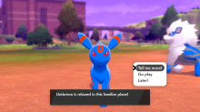 Red and blue umbreon