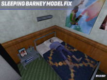 Sleeping Barney Model Fix