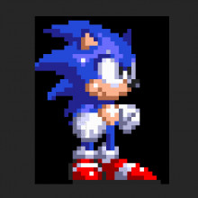 Blue arms sonic