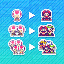 Super Mario Kart 1~4P Icons