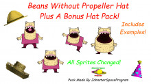 Beans Without Propeller Hat + Hat Pack