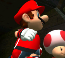 upscaled Mario texture