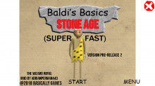 Baldi's Basics Stone Age (Super Fast Edition)