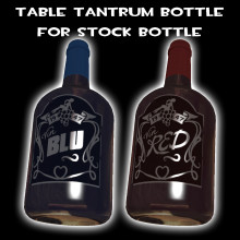 Table Tantrum Wine Bottle (Team Colored)
