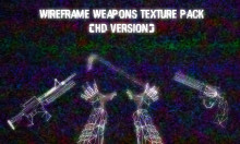 Wireframe Weapons Texture Pack (HD Version)