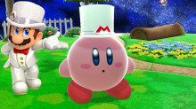 Kirby's Wedding Mario hat