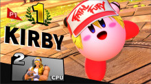 Kirby hats in victory screens