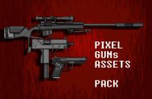 Pixel art weapons asset pack