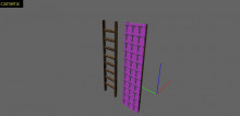 3D Non-base Textured Ladder