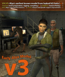 half life 2 cinematic mod alyx models