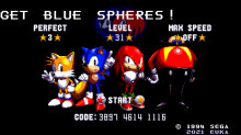 Blue Sphere Plus in Sonic 3 A.I.R.
