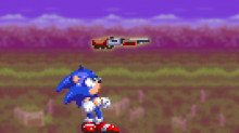 Sonic with a shotgun