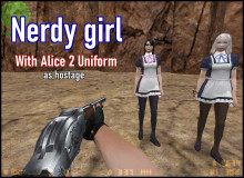 Nerdy girl With Alice 2 Uniform Hostage