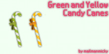Green & Yellow - Redone Candy Canes