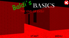 Baldi's Basics the end of evil.