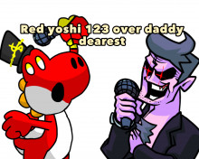 Red Yoshi Over Daddy Dearest