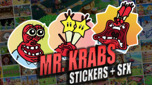 Mr. Krabs - Stickers + SFX