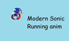 Modern Sonic run animation