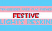 Transgender Pride Flag Themed Festive Lights!
