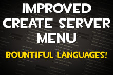 Improved Create Server Menu