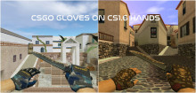 CS:GO Gloves on CS1.6 hands