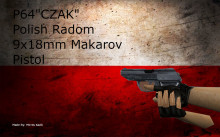 P64 "CZAK" Polish Radom 9x18mm Makarov Pistol