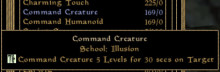 Command is now an Illusion Spell