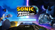 Sonic World Adventure Title Screen!