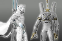 Ose and Flauros as Snow Leopards