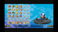 Classic Blue Toad in Mario Kart 8