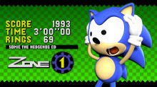 Sonic CD HUD and Title Cards