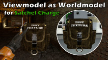 Viewmodel as Worldmodel for Satchel Charge