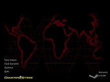 Black & Red World Map