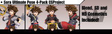 Sora Ultimate Pose CSProject 4-Pack