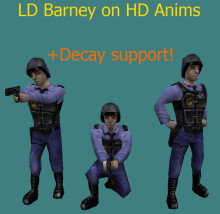 LD Barney on HD animations