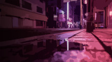 TF2 Magenta Neon-City Background
